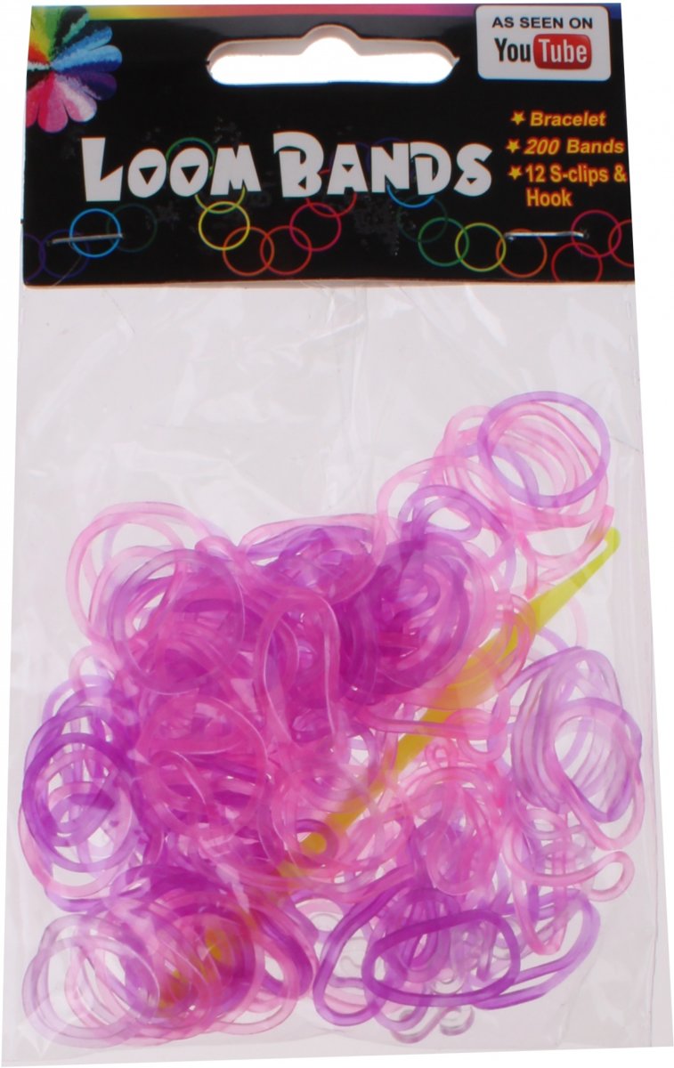 Eddy Toys Loom Bands Armband Maken Roze 213-delig