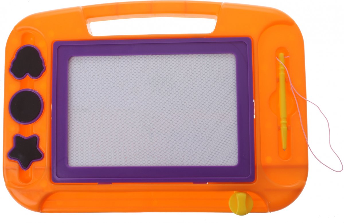 Eddy Toys Magnetisch Tekenbord Oranje 33 X 23 Cm