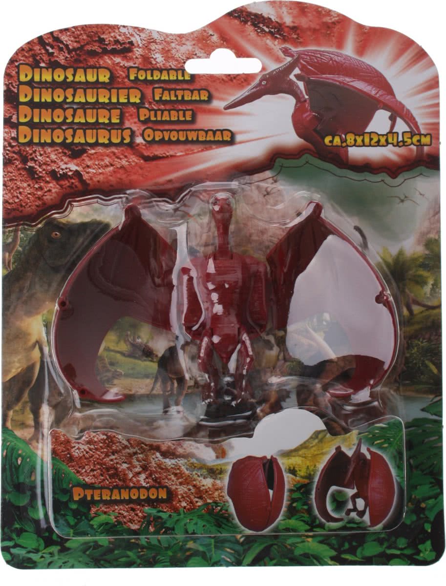 Eddy Toys Mini Dino Triceratops Rood 8 Cm