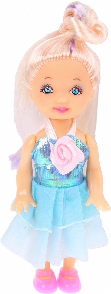 Eddy Toys Pop mode-prinses 10,5 cm blauw