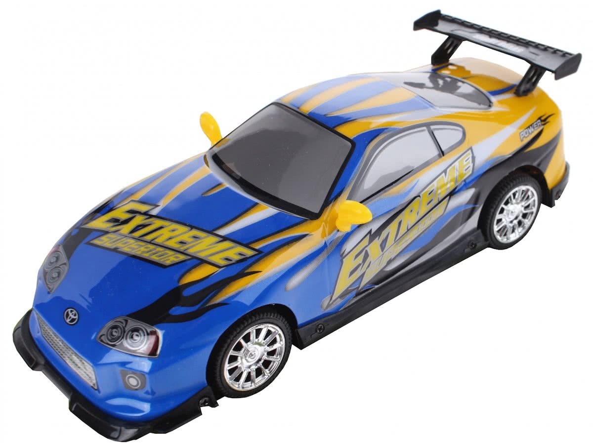 Eddy Toys Raceauto Extreme Blauw/geel 25,5 Cm