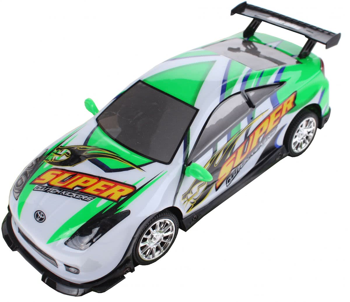 Eddy Toys Raceauto Super Groen/wit 25,5 Cm