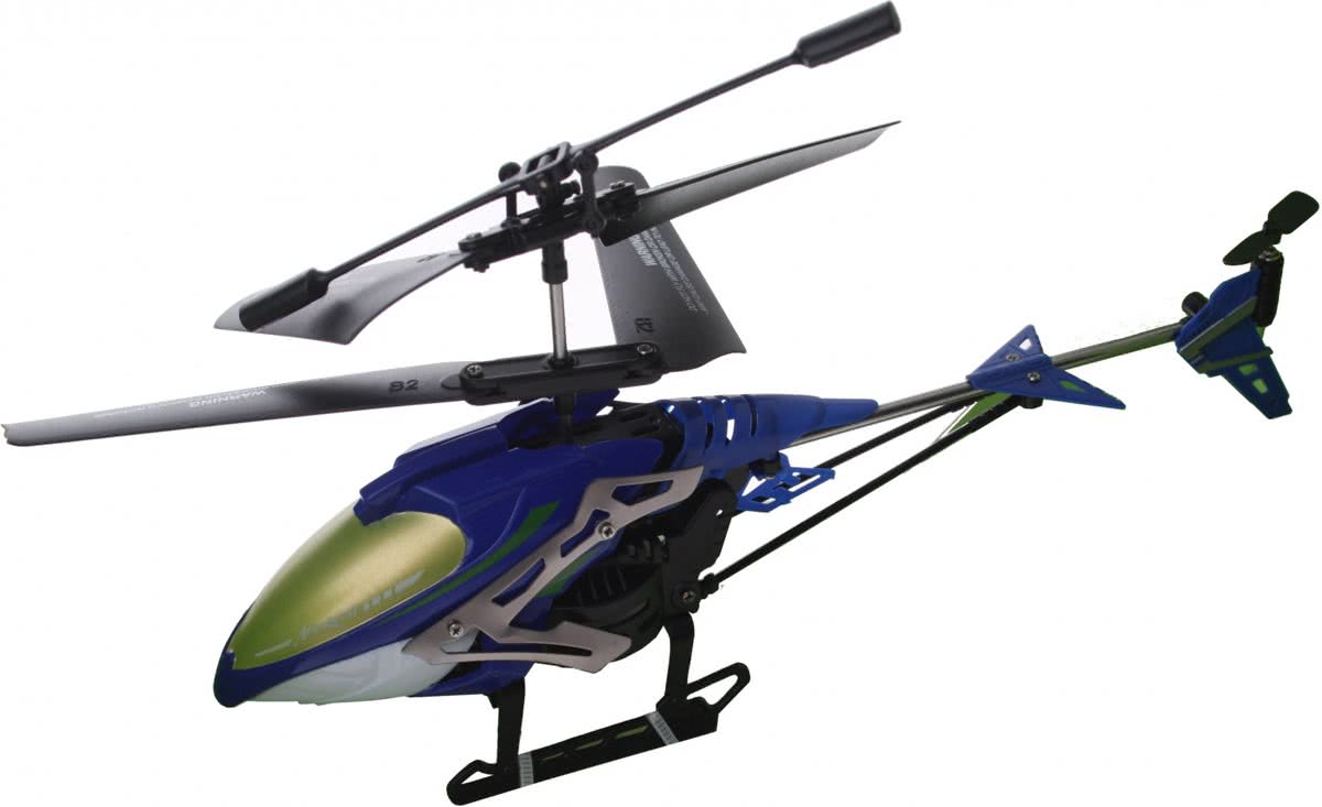 Eddy Toys Rc Helikopter Blauw Kunststof 21 Cm