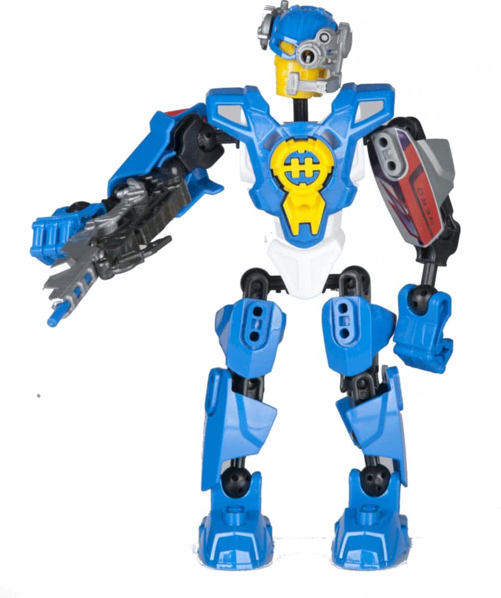 Eddy Toys Robot Roboter Blauw 19 cm