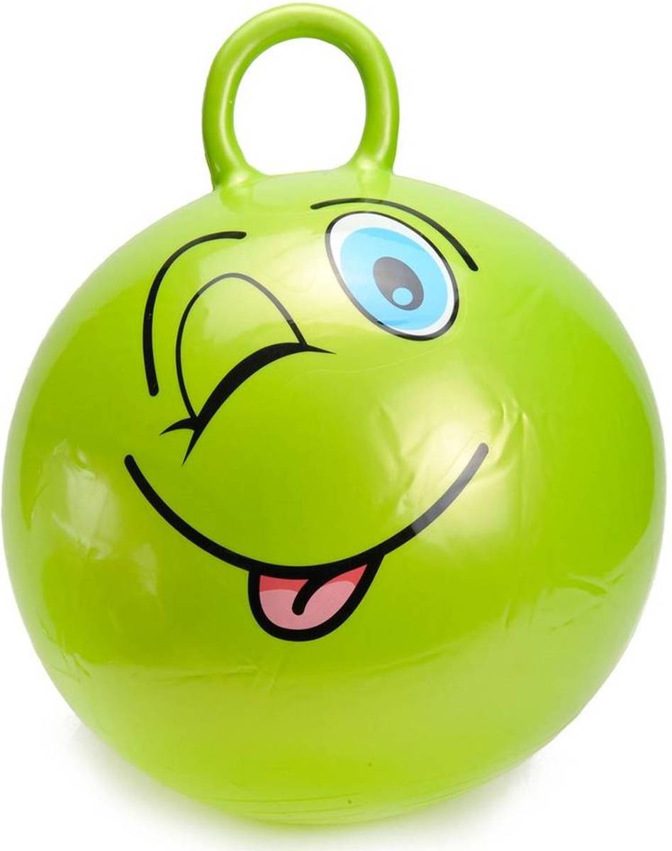 Eddy Toys Skippybal Smiley 45 Cm Groen