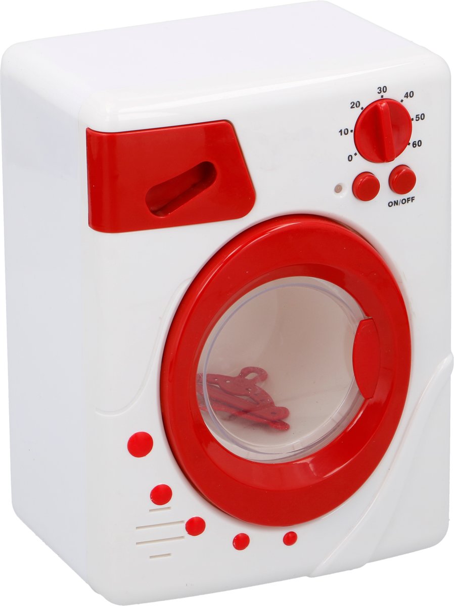 Eddy Toys Speelgoed wasmachine - Met licht en geluid - 4 delig