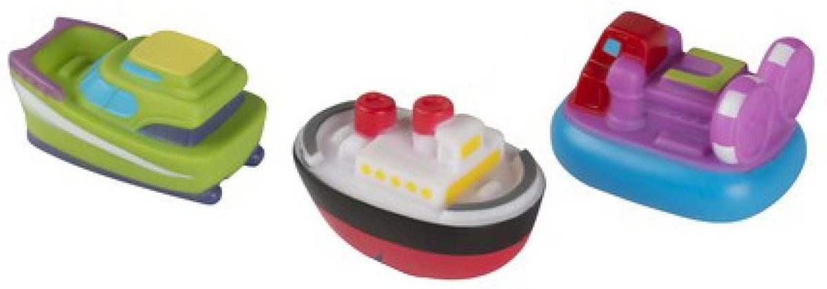 Eddy Toys Spuitboot Badspeelgoed Paars/groen 3 Stuks