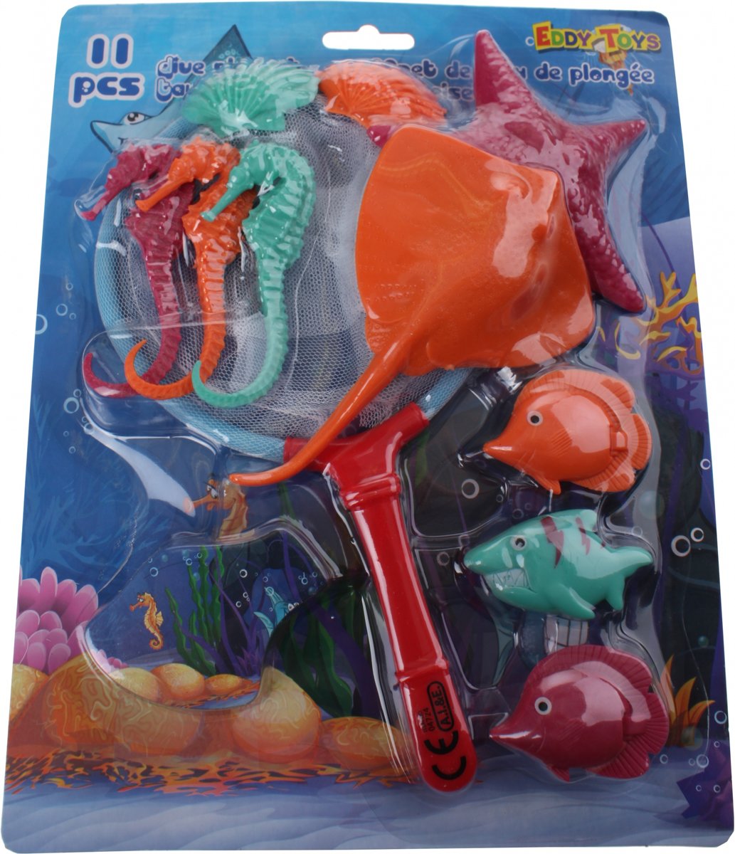 Eddy Toys Strandset Vissen 11-delig