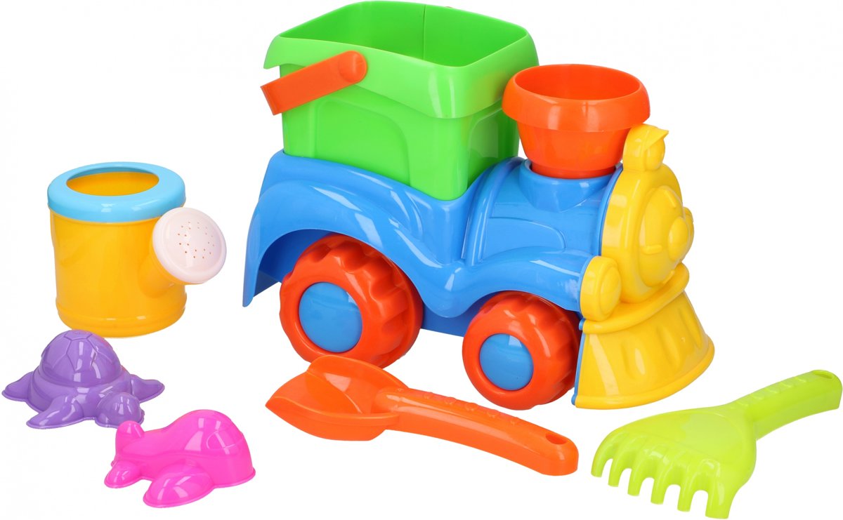 Eddy Toys Strandspeelset Trein 8-delig