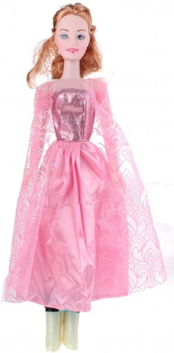 Eddy Toys Tienerpop Prinses Roze/lichtbruin45 Cm