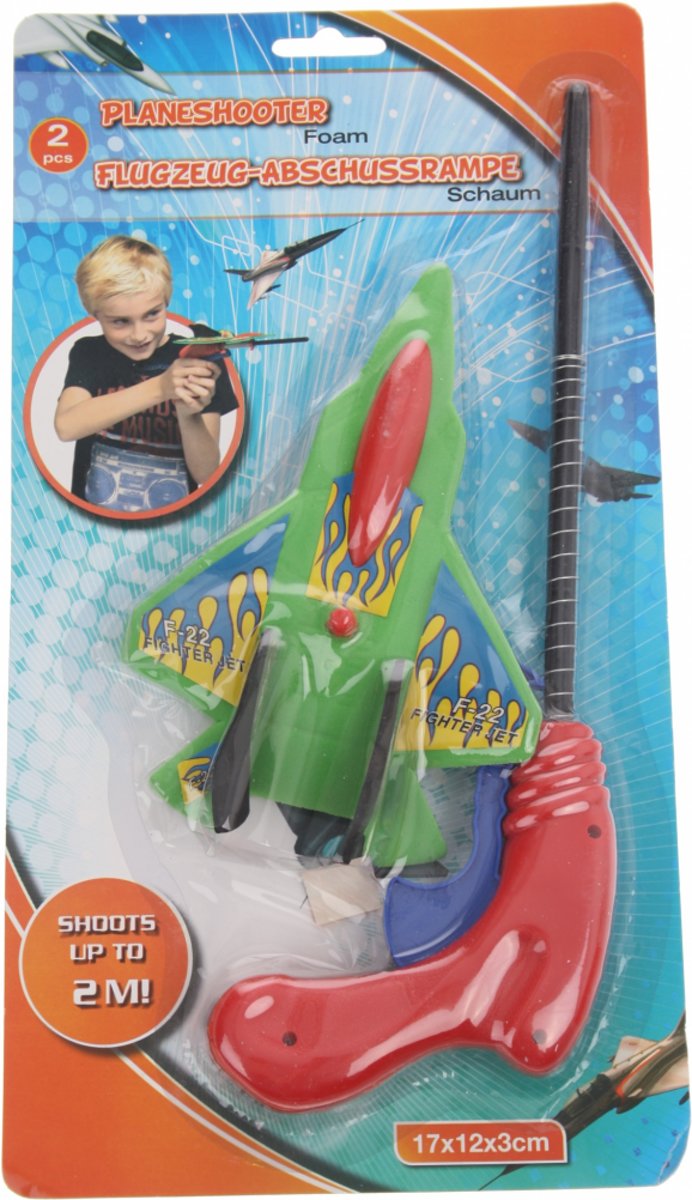 Eddy Toys Vliegtuigschieter F-22 Groen