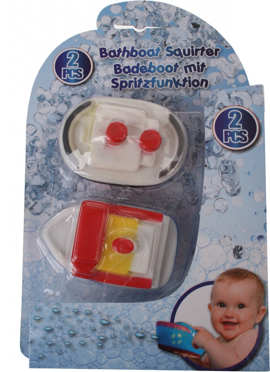 Eddy Toys Waterboot 4 X 6 X 9 Cm Rood/wit