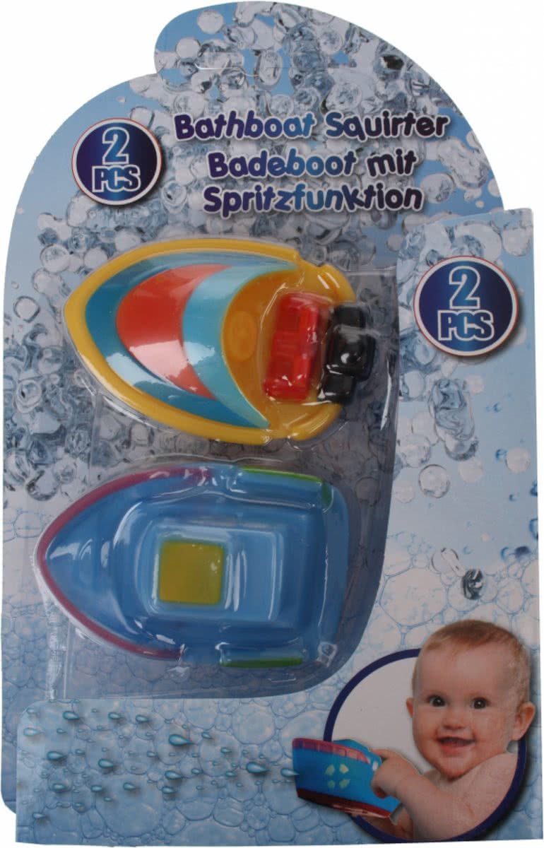 Eddy Toys Waterboot 4 x 6 9 cm geel/blauw