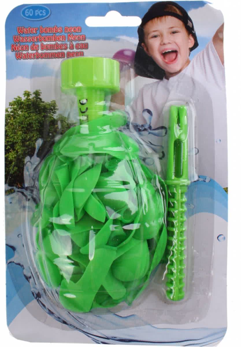 Eddy Toys waterballonnen groen 60 stuks