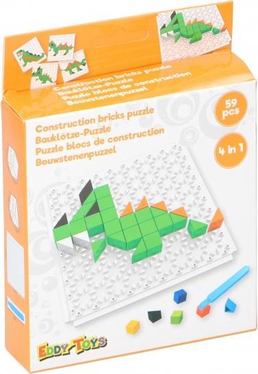 moza√Øekpuzzel 4-in-1 junior oranje 59-delig