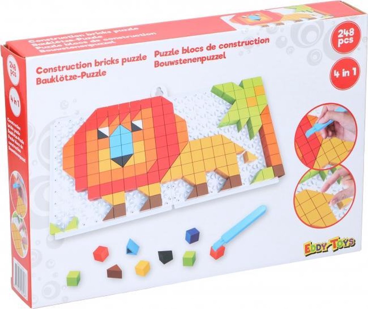 moza√Øekpuzzel 4-in-1 junior rood 248-delig