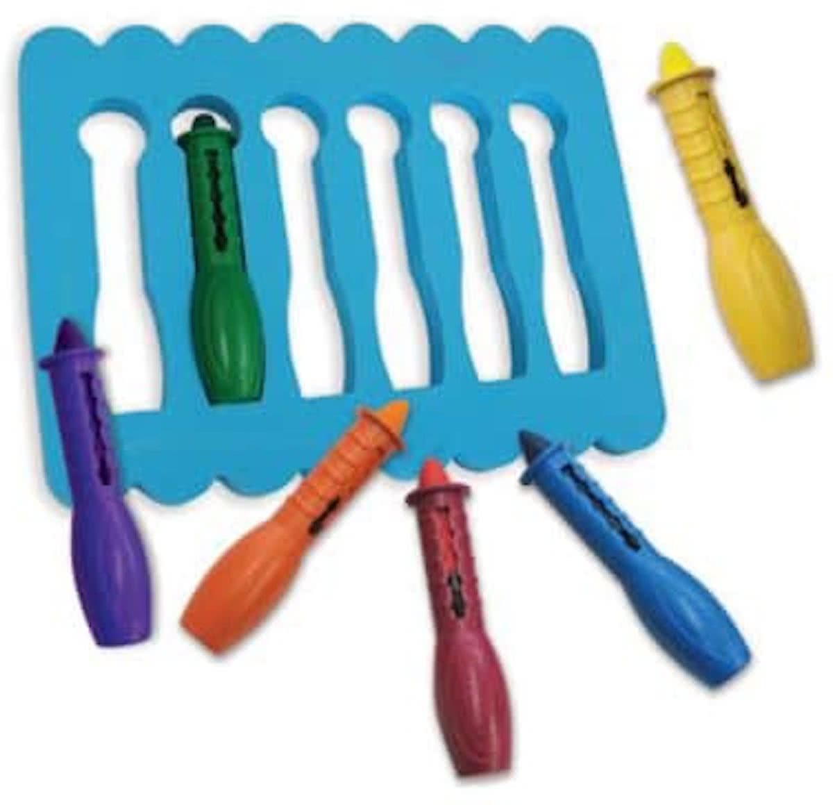 Soap Crayons & Foam Holder (6 pcs )