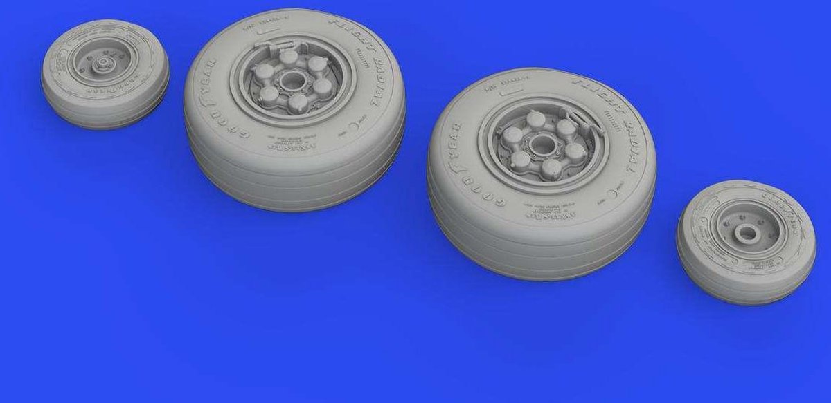 1:32 Eduard 632171 Tornado GR.4 wheels for Italeri Resin onderdeel