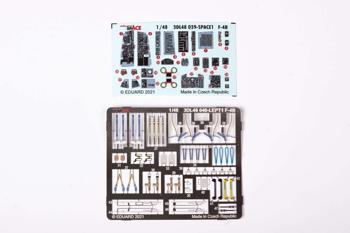 1:48 Eduard 3DL48040 Accessoires F-4B Space for Tamiya Photo-etch