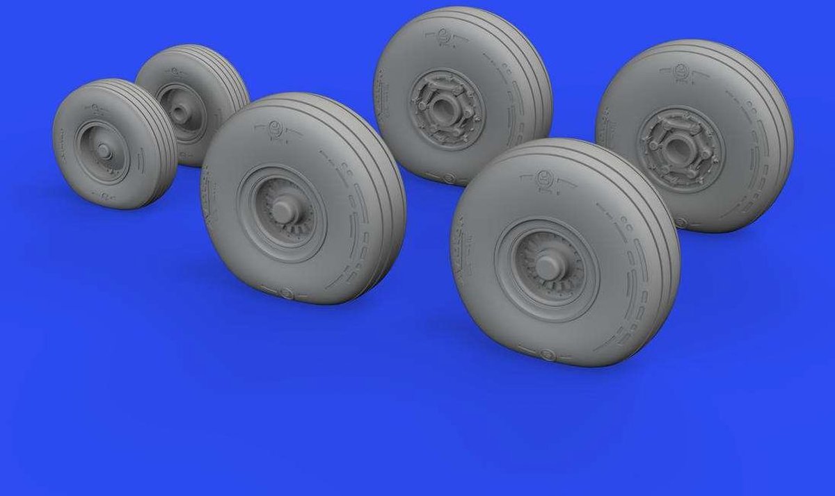 1:72 Eduard 672263 C-130 wheels for Zvezda Resin onderdeel