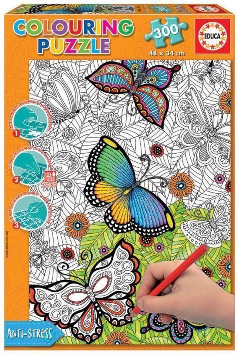 Colouring Puzzle - All Good Things are Wild and Free (300)