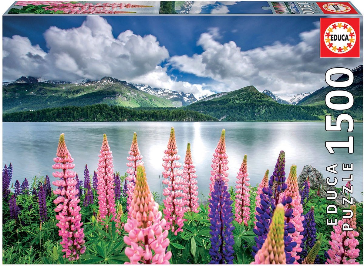 Educa - Legpuzzel - Lupines in Zwitserland - 1500 stukjes