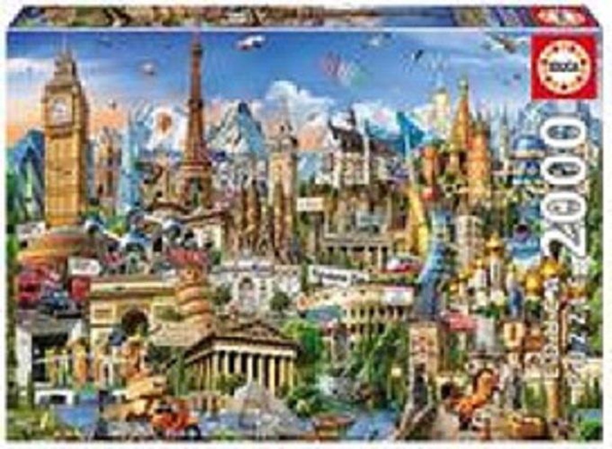 Educa - Puzzle 2000 - Europe Landmarks (017697)