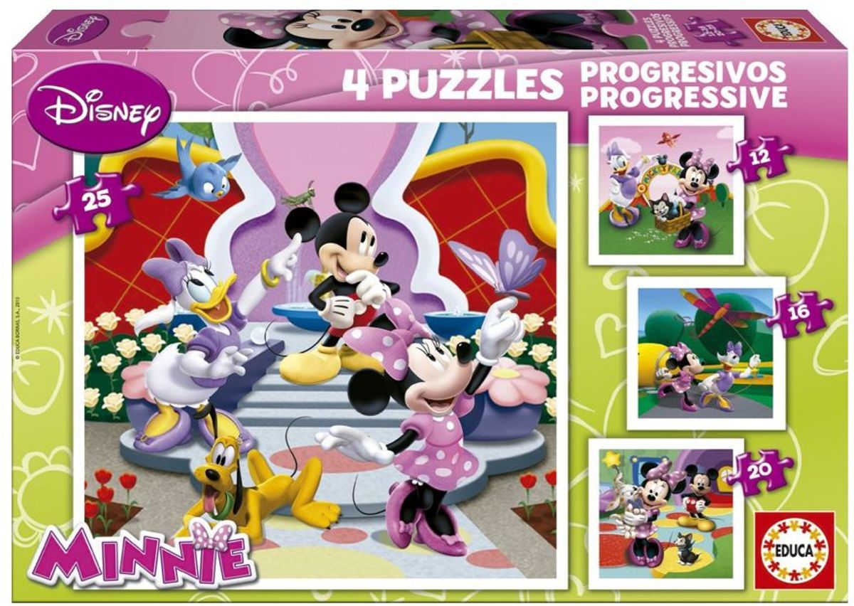 Educa Minnie Mouse - 12/16/20/25 stukjes