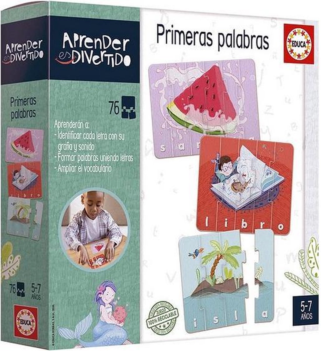 Educatief Spel Aprender es Divertido Primeras Palabras Educa (ES)