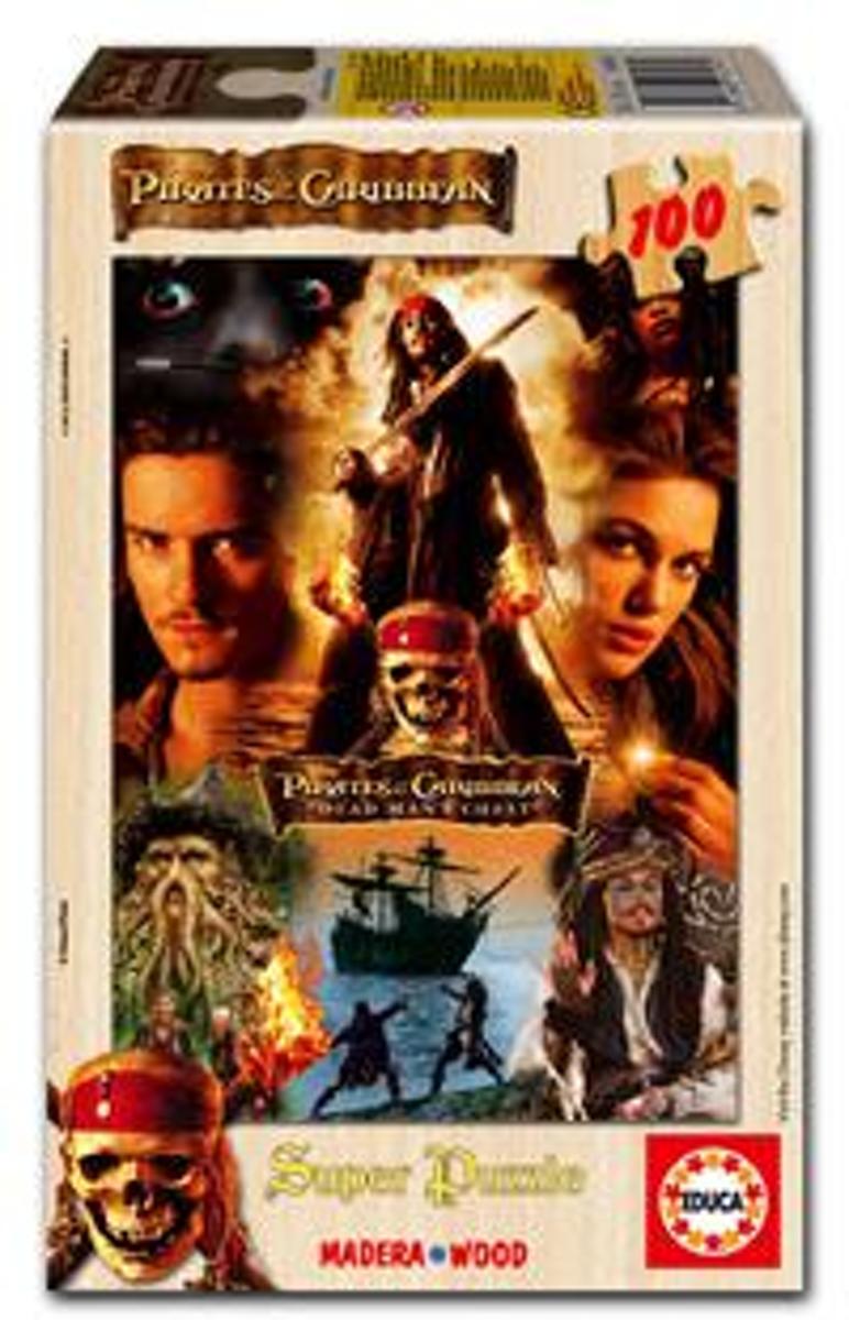 Houten Legpuzzel - 100 stukjes - Pirates Of The Caribbean -  Educa Puzzel