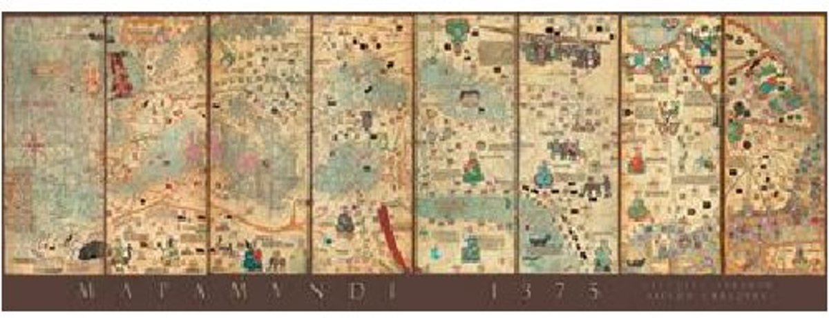 Legpuzzel - 1000 Stukjes - Wereldkaart anno 1375 - Educa Puzzel