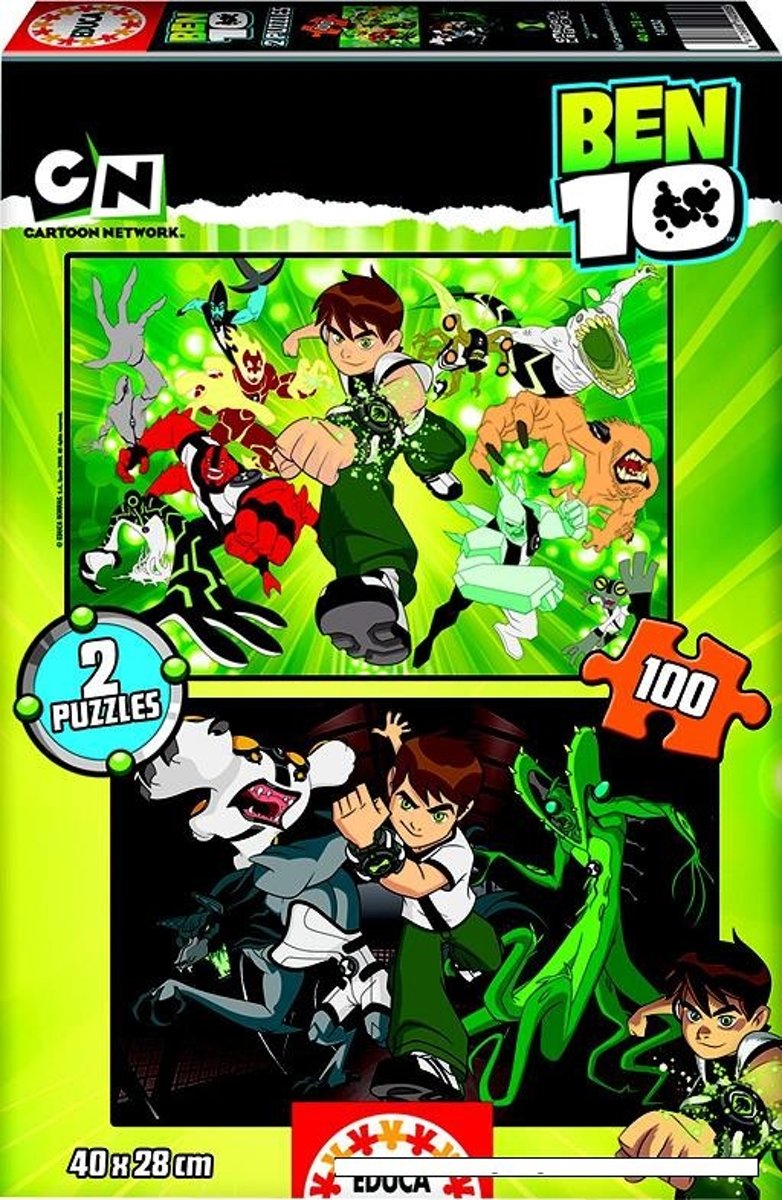 Legpuzzel - 2 x 100 stukjes - Ben 10 - Educa puzzel