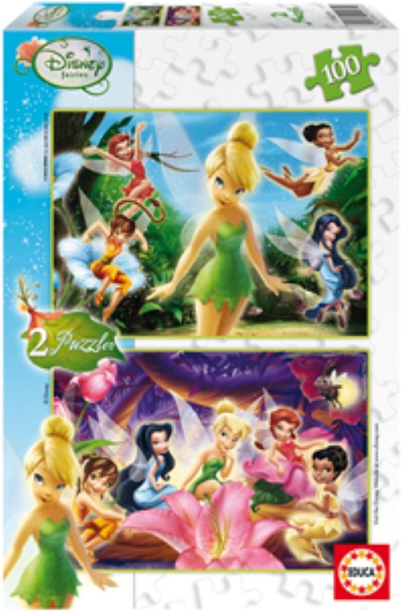 Legpuzzel - 2 x 100 stukjes - Disney Fairies - Educa puzzel