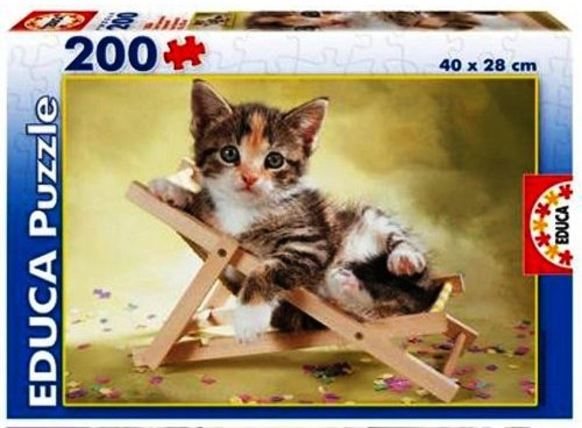 Legpuzzel - 200 stukjes - Kitten - Educa puzzel