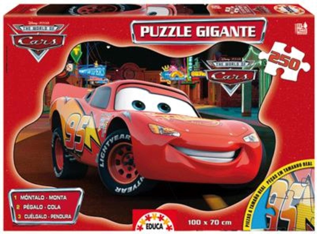 Legpuzzel - Extra groot - 250 stukken - Cars - Educa puzzel