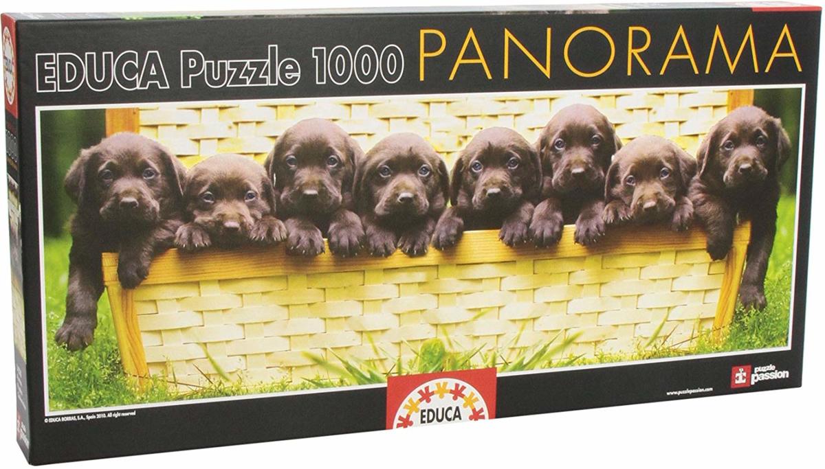 Panorama Legpuzzel - 1000 stukjes - Puppies - Educa puzzel