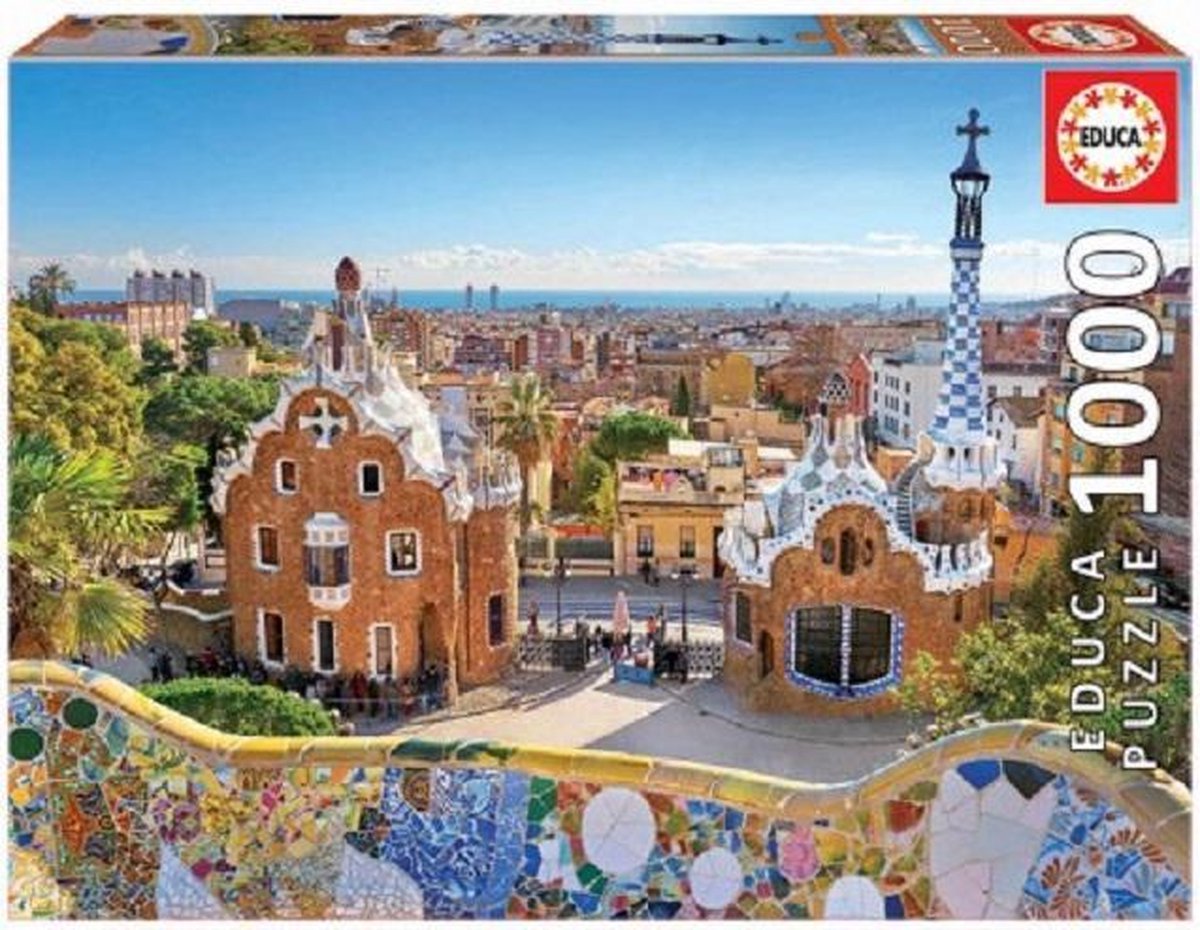 Puzzel 1000 stukjes - Barcelona View from Park Güell