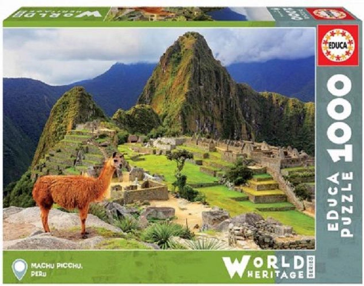 Puzzel 1000 stukjes - Machu Picchu, Peru