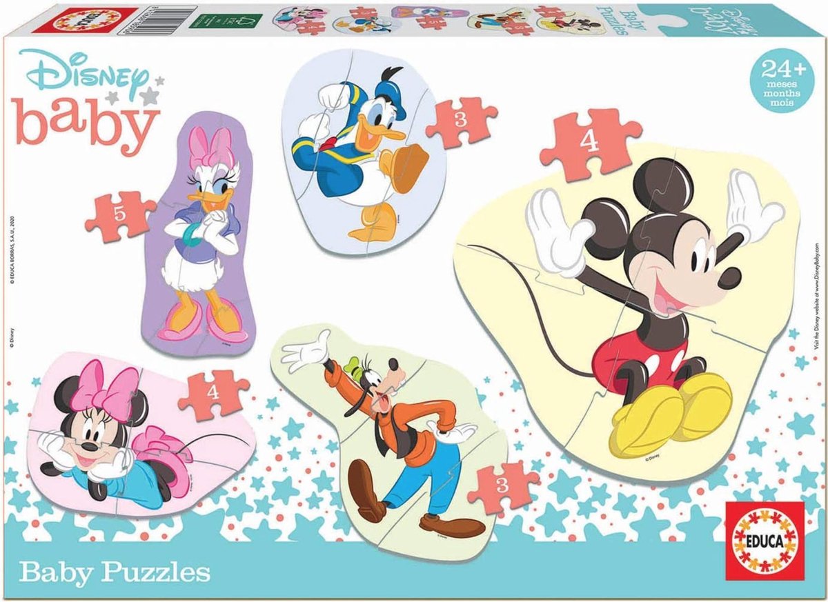 Set van 5 Spelletjes Mickey & Friends Educa