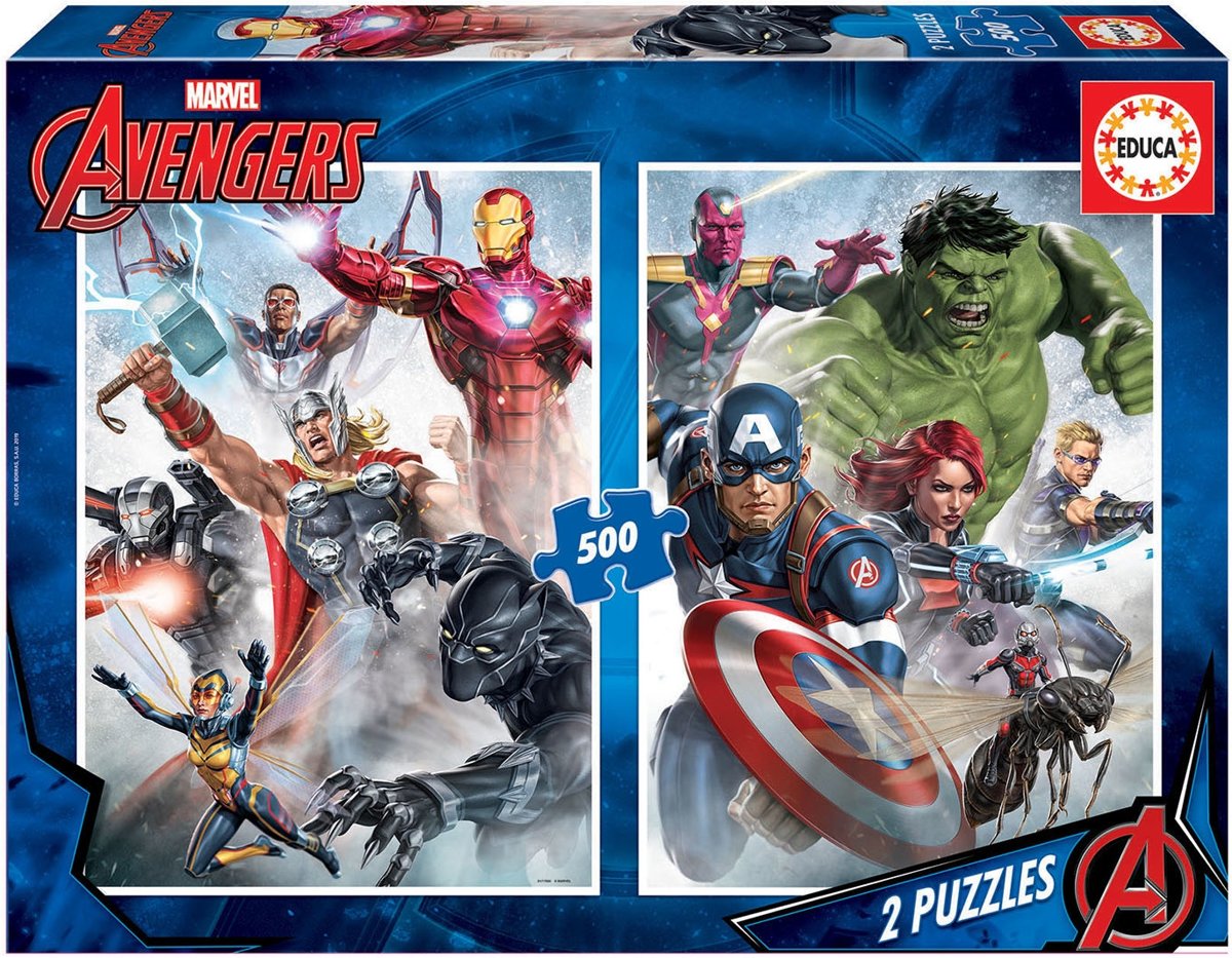 educa 2x500 Avengers marvel mania