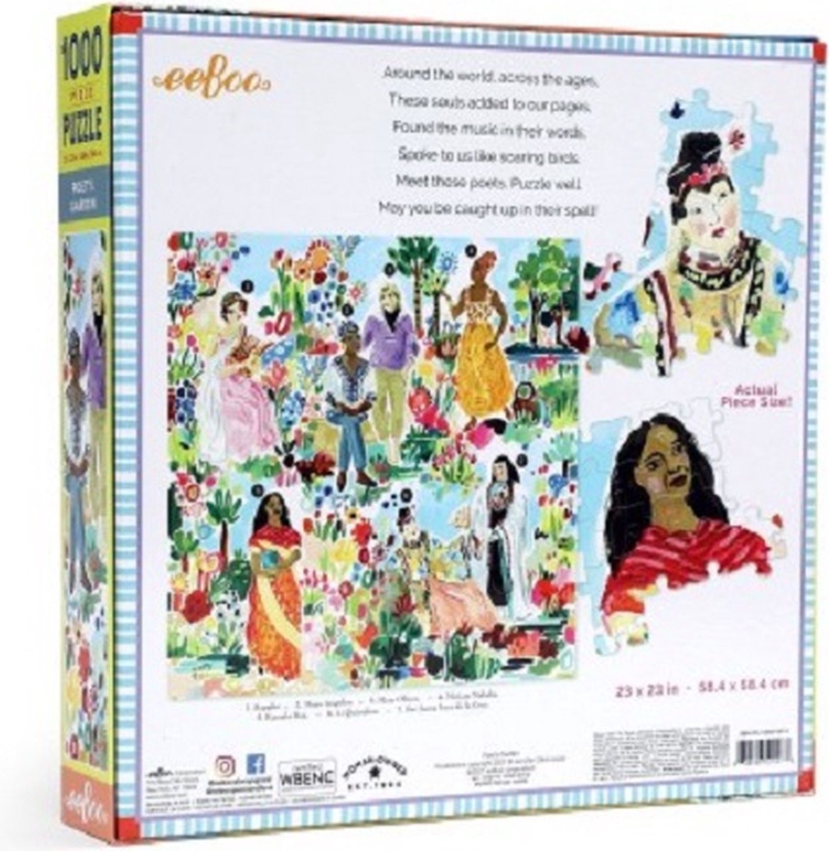 puzzel Eeboo Poets Garden (1000)