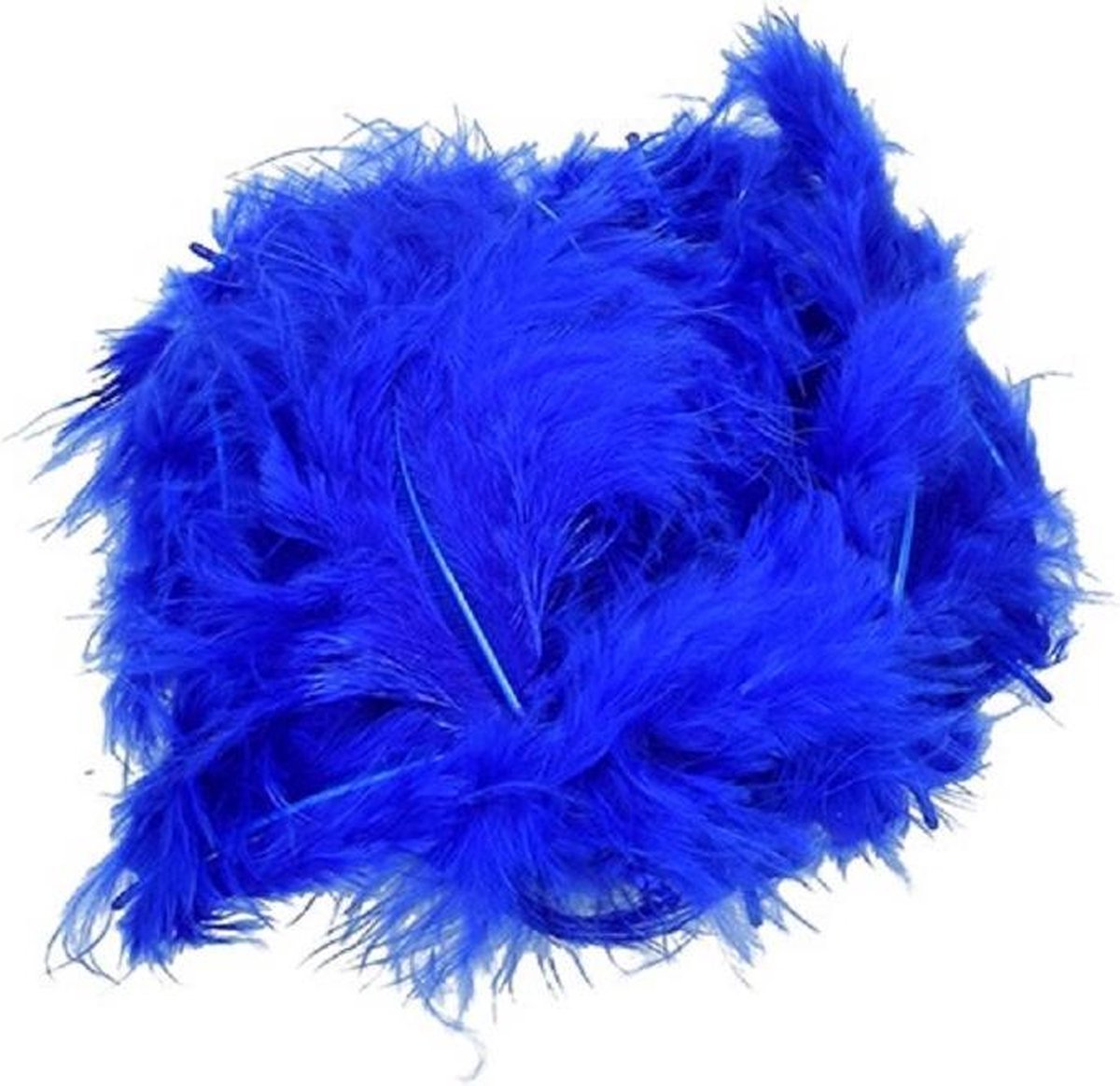 Donkerblauwe Marabou Veren - 10-12cm hoog - 20 Stuks