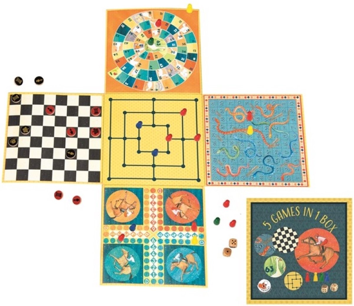 Egmont Toys - Egmont Toys 5 Spellen in 1 Doos