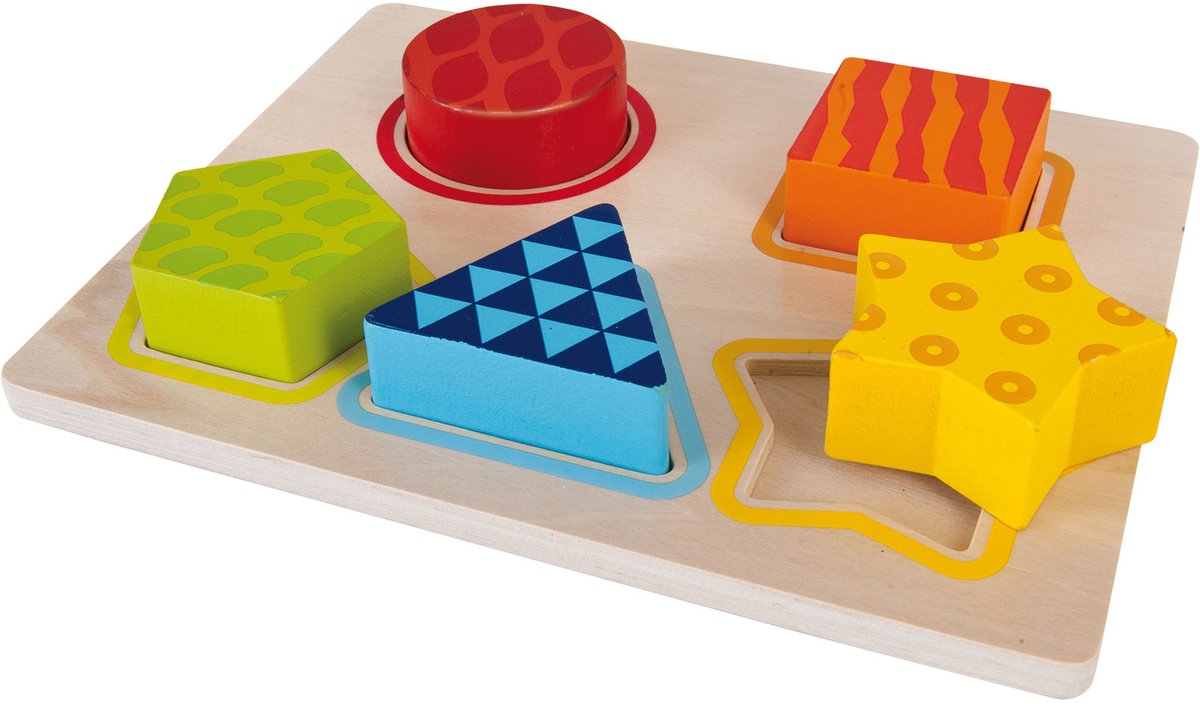   Color Houten Vormenpuzzel