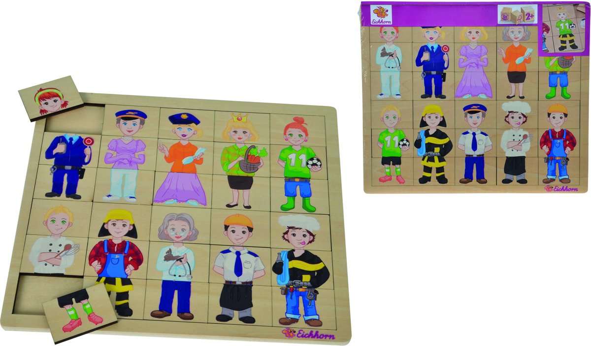   Houten Mix & Match Puzzel