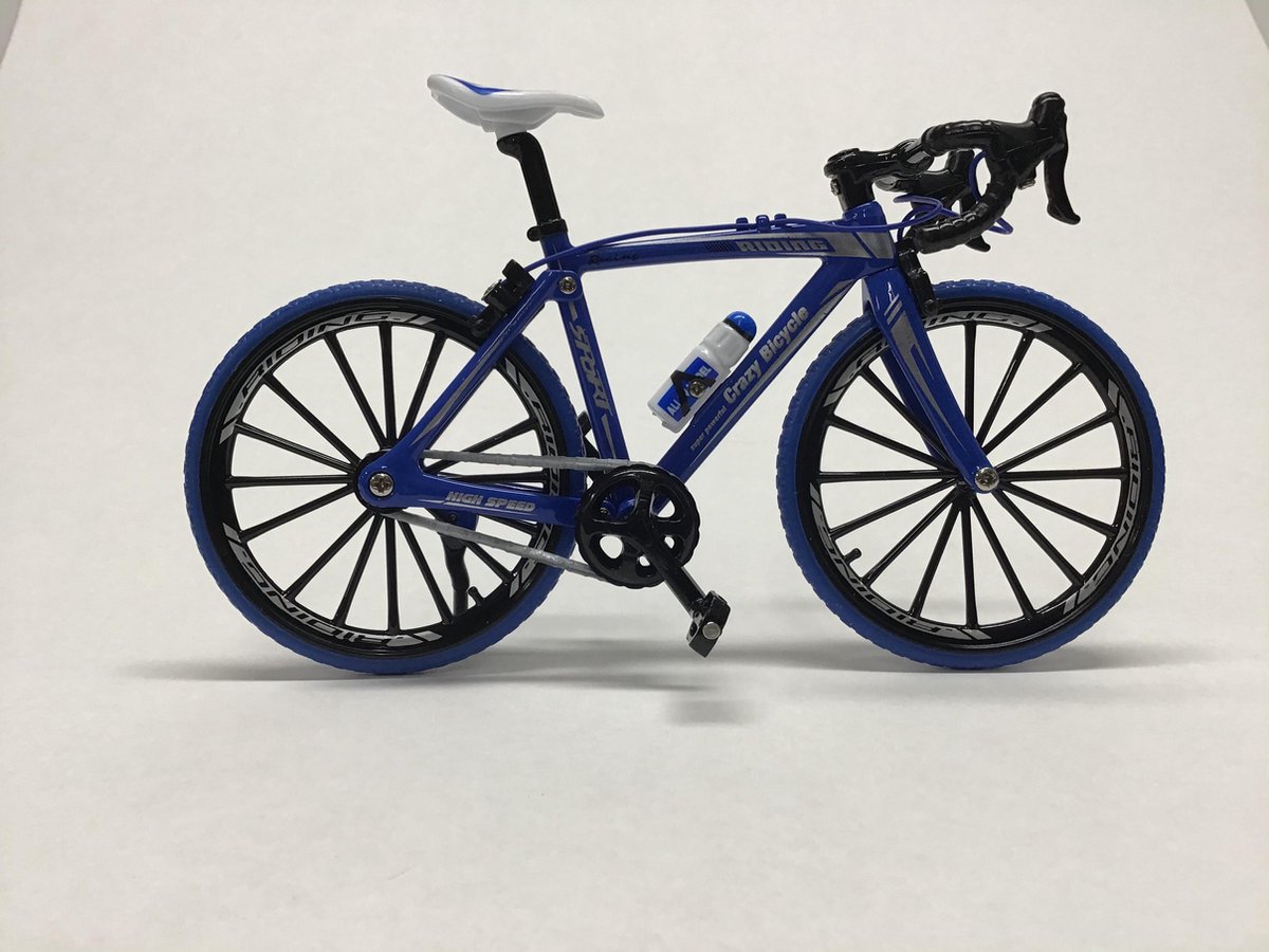 wielrenfiets miniatuur tour de France fiets blauw