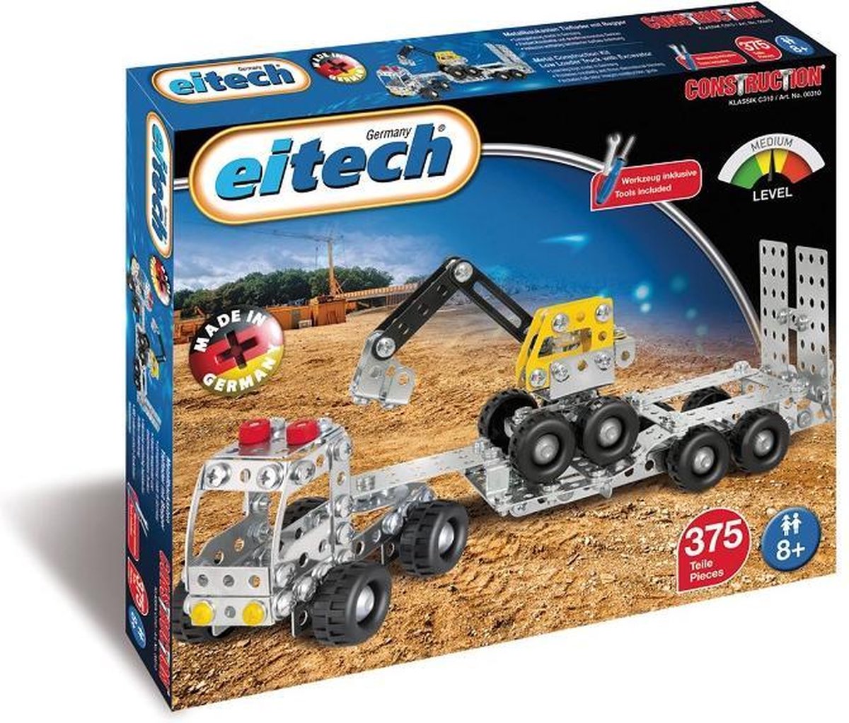 Eitech Constructie Vrachtwagen Met Dieplader