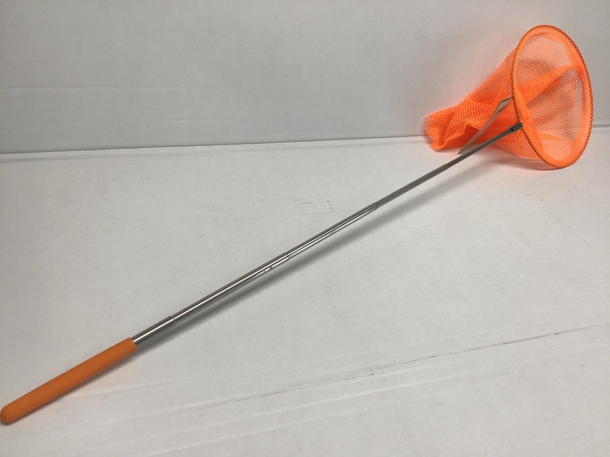 Vlindernet Insectenvanger oranje 85cm telescoopsteel