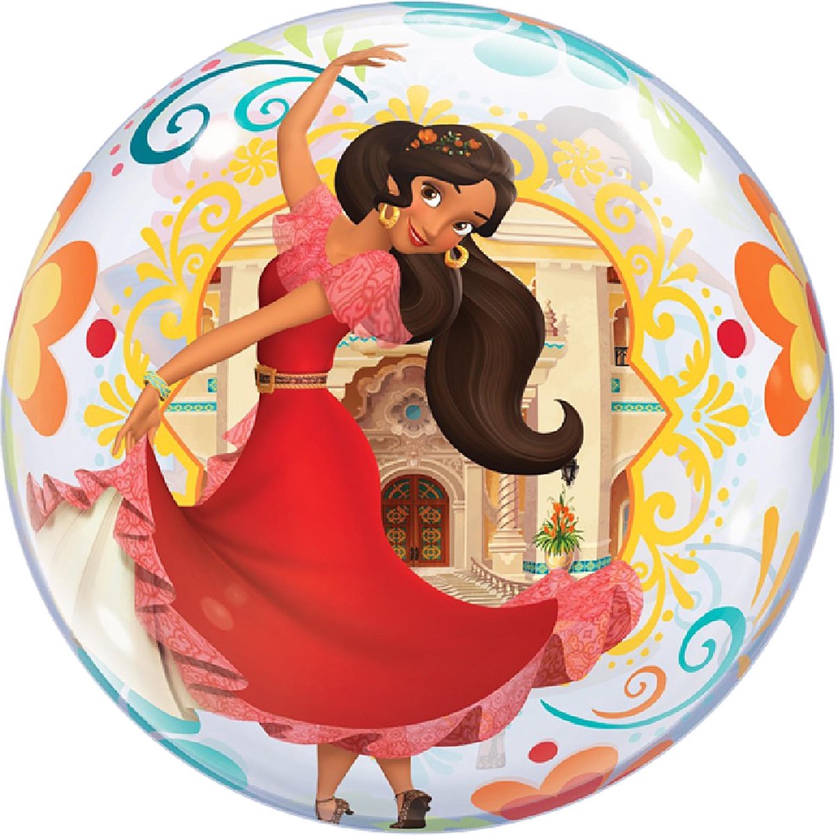 Qualatex 22 Inch Disney Elena van Avalor Bubble Balloon (Veelkleurig)