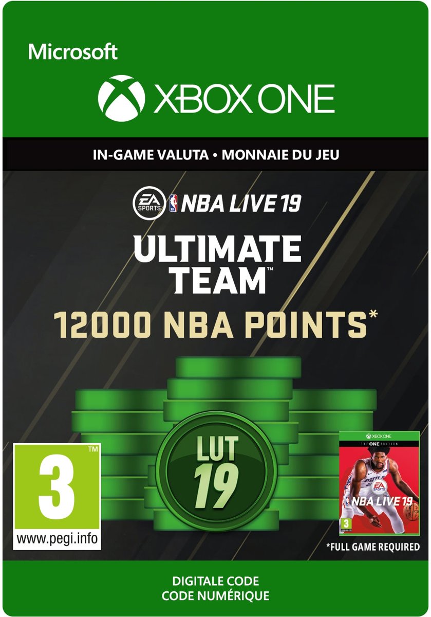 NBA LIVE 19: NBA Ultimate Team - 12.000 Points Pack - Xbox One